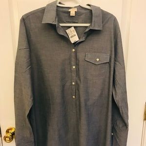 NEVER WORN J. Crew Denim Tunic